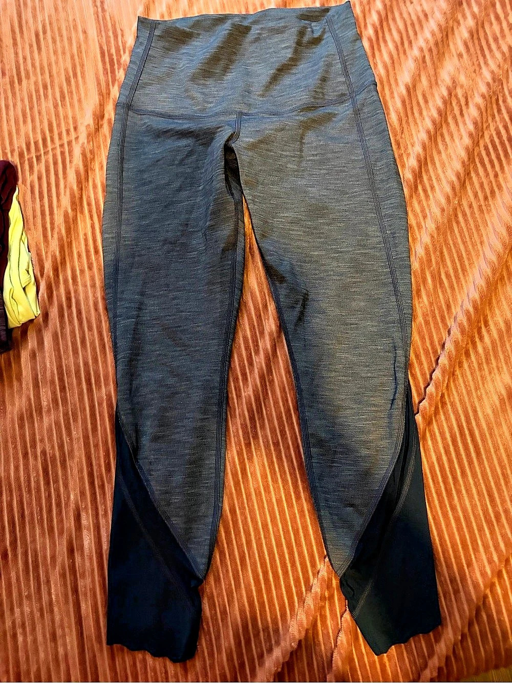 lululemon Align Scalloped Hem High-Rise Crop 23" navy blue